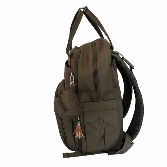 Excellent! BabbleRoo Multifunction/Waterproof Diaper Bag Backpack Army Green - Picture 3 of 8